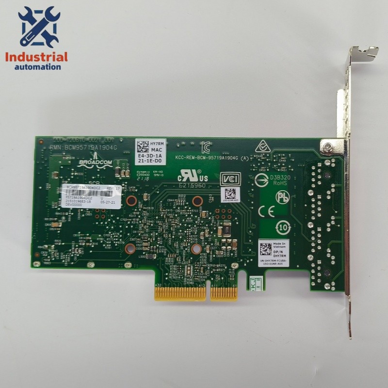 Dell Broadcom BCM5719 4-Port Gigabit RJ45 PCIe x4 Server NIC Full Height KH08P