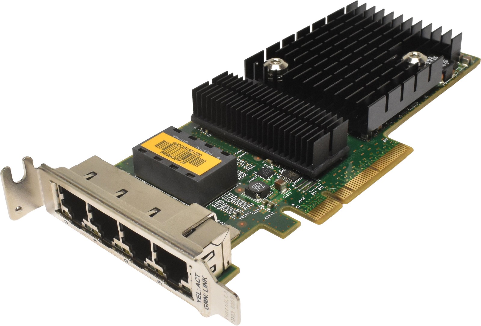 Sun ATLS1QGE Quad-Port Gb PCIe x8 Network Card PN 501-7606-06, 511-1422-01 LP