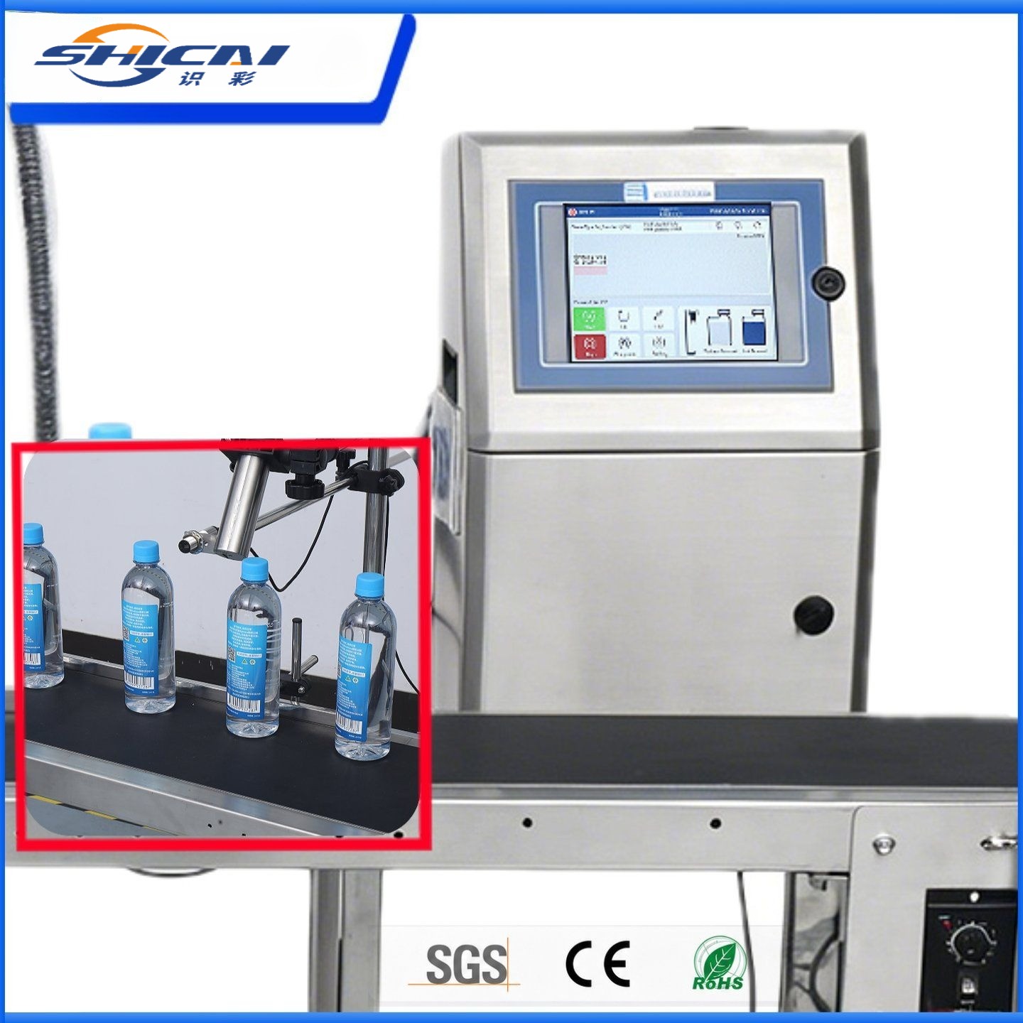 Continuous Inkjet Coding Machine Date Code Batch for Packaging
