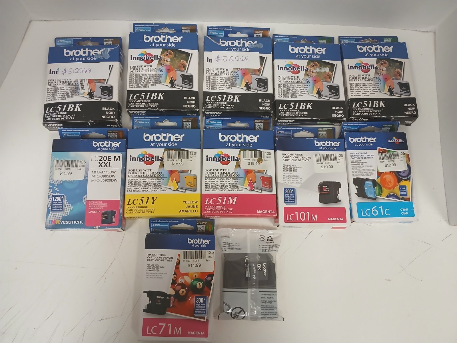 Brother Ink Bundle *Some new and some open box*