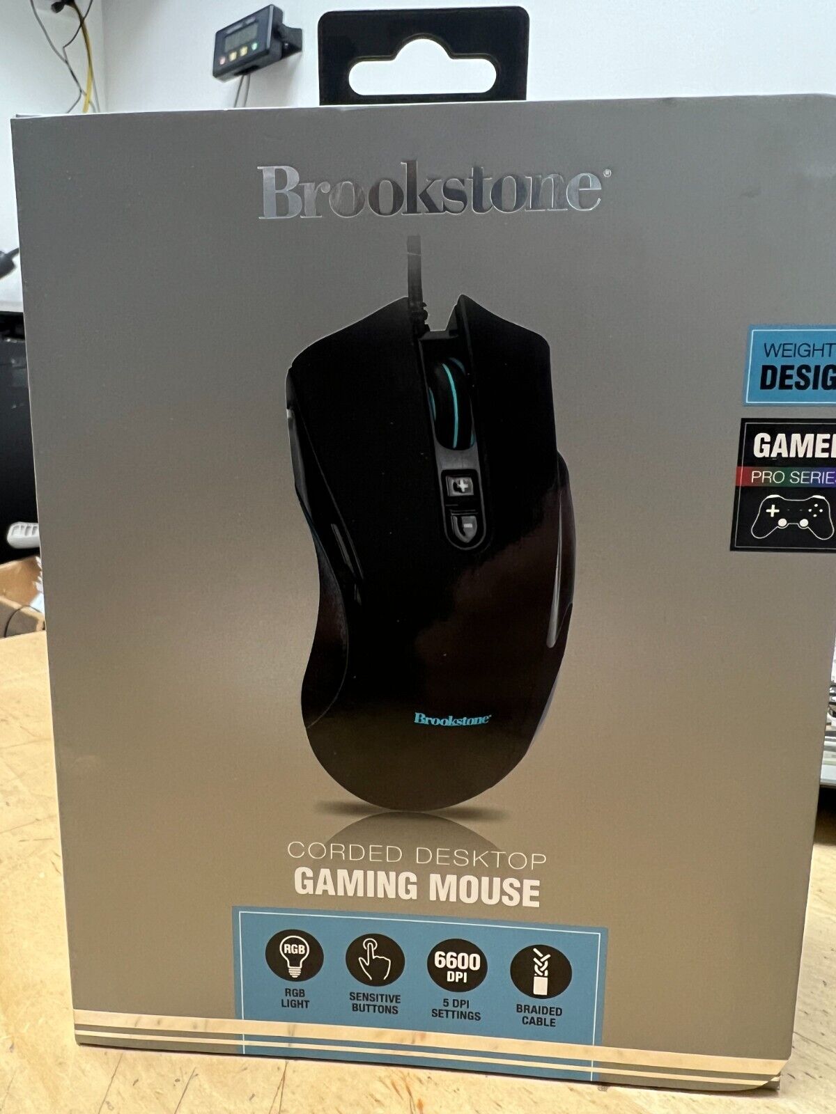 Brookstone Corded Gaming Mouse BRGM1000B