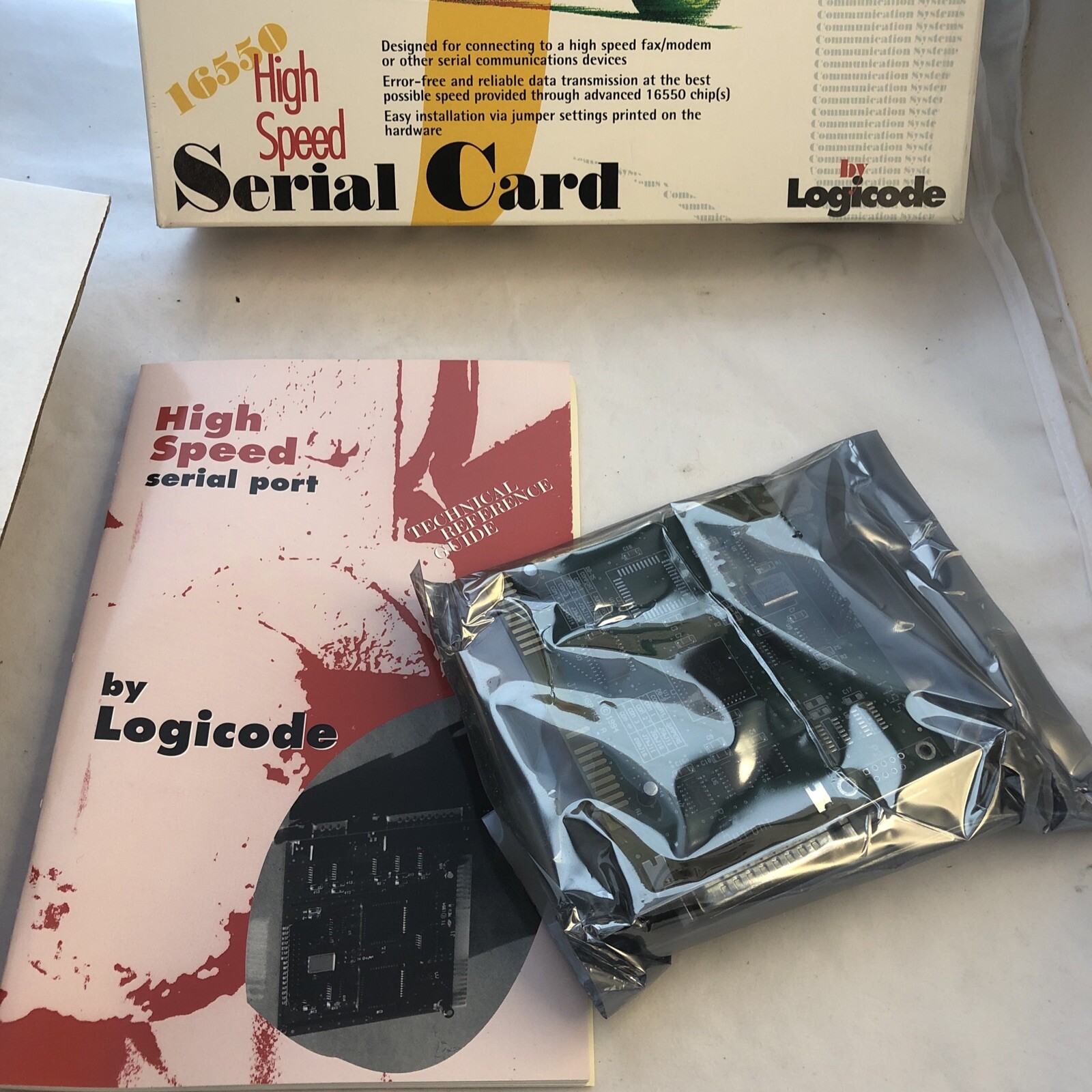 NEW ISA 8-Bit 16550 High Speed Serial Card XT AT - HSP-1P - By Logicode 25 Pin