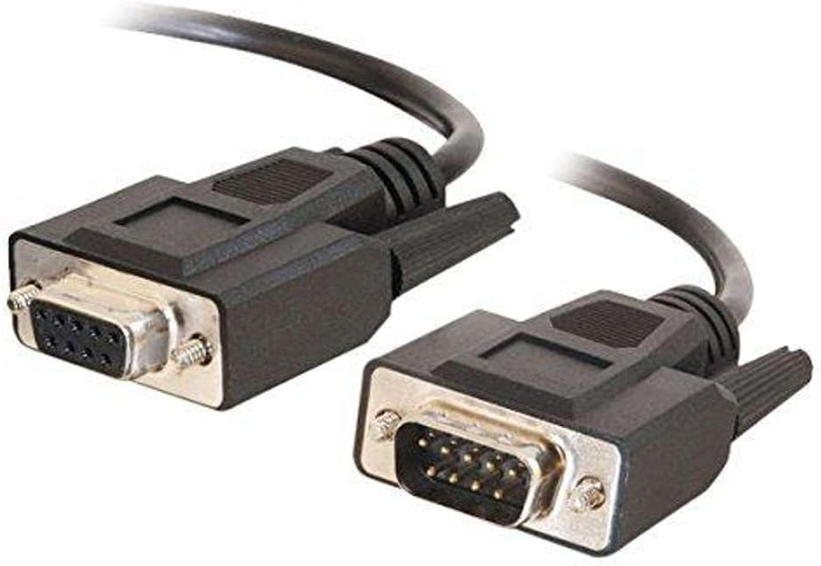 1FT DB9 M/F BLK EXTENSION CABLE - Male Female DB9 Extension Cable