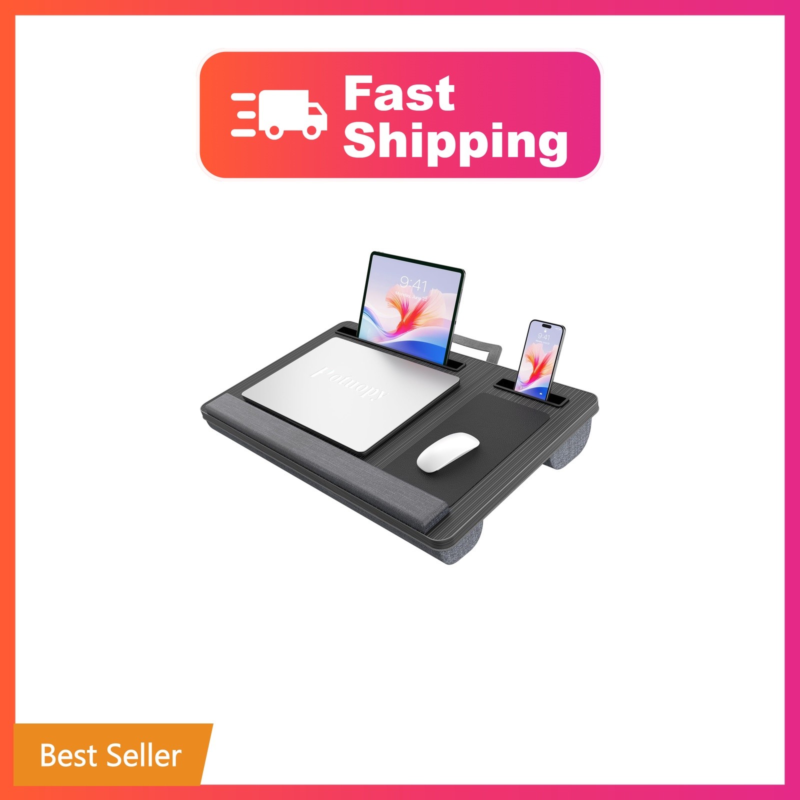 Potuopy Laptop Lap Desk Black X-Large