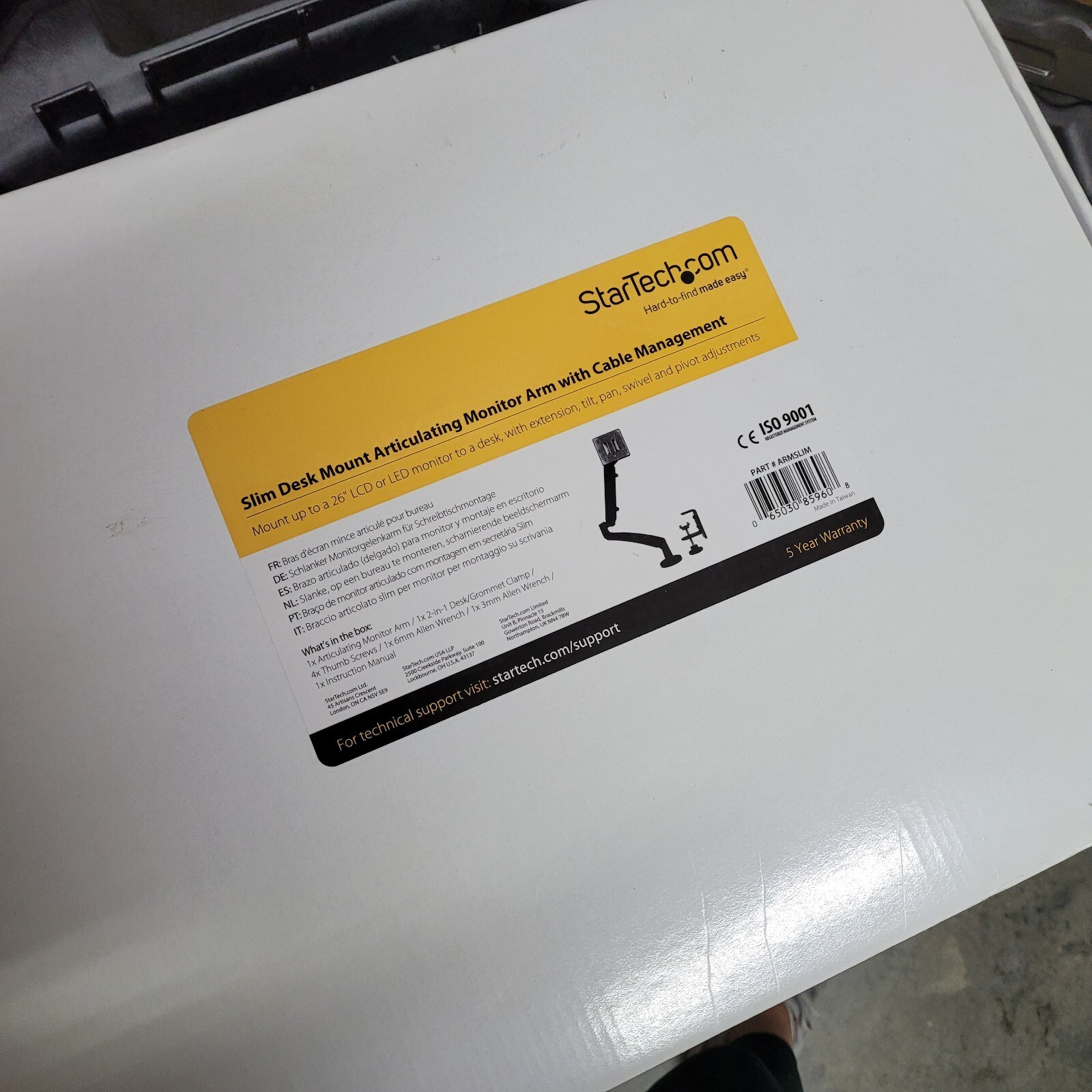StarTech Slim Desk Mount Articulating Monitor Arm ARMSLIM