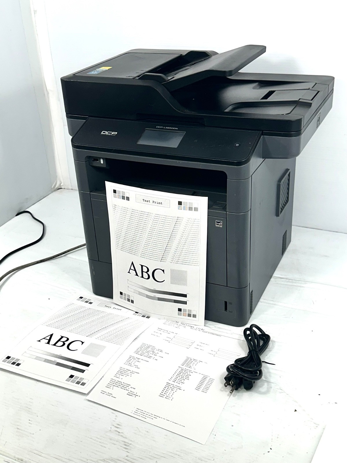 Brother DCP-L5650DN Laser Multifunction Printer Duplex Only 26k, Tested Video