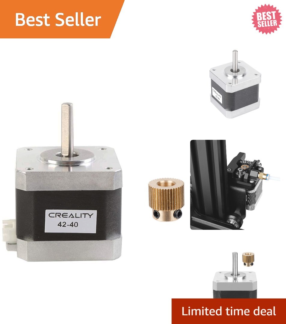 Official Creality 42-40 Stepper Motor:  3D Printer Upgrade, 1A, Aluminum