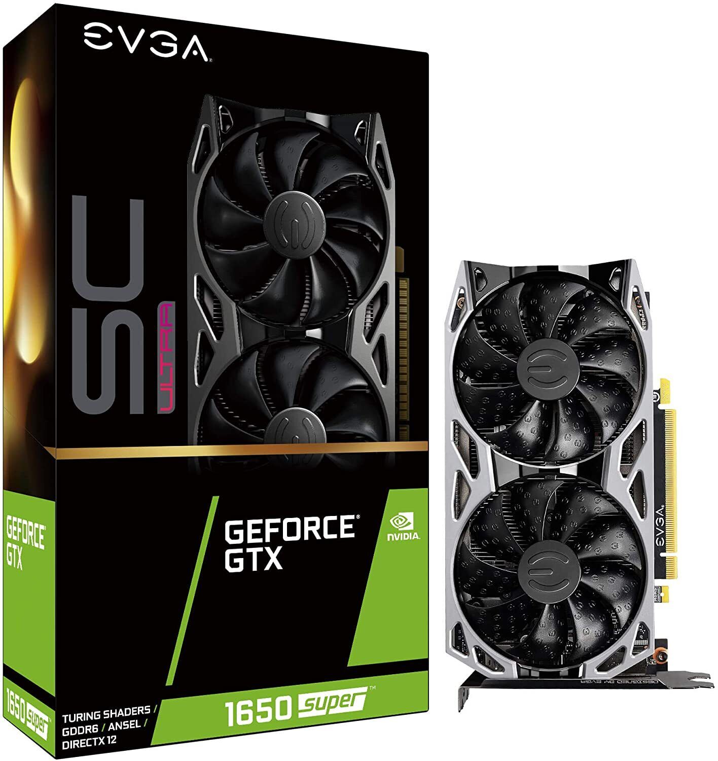 EVGA GeForce GTX 1650 Super SC Ultra Gaming 4GB GDDR6 Dual Fan 04G-P4-1357-KR