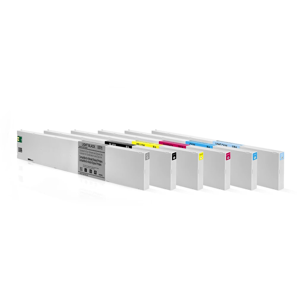 SS21 Solvent Compatible Ink Cartridge with Chip for Mimaki JV 300 Printer 7pcs