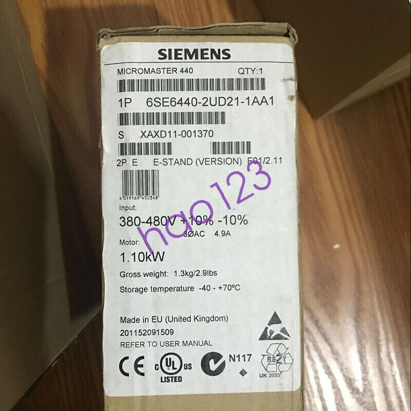 SIEMENS 6SE6440-2UD21-1AA1 6SE64402UD211AA1 Inverter UPS/FedEx NEW