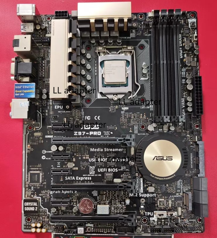 For ASUS Z97-PRO LGA1150 DDR3 VGA+DVI+DP+ 1×M.2 Motherboard