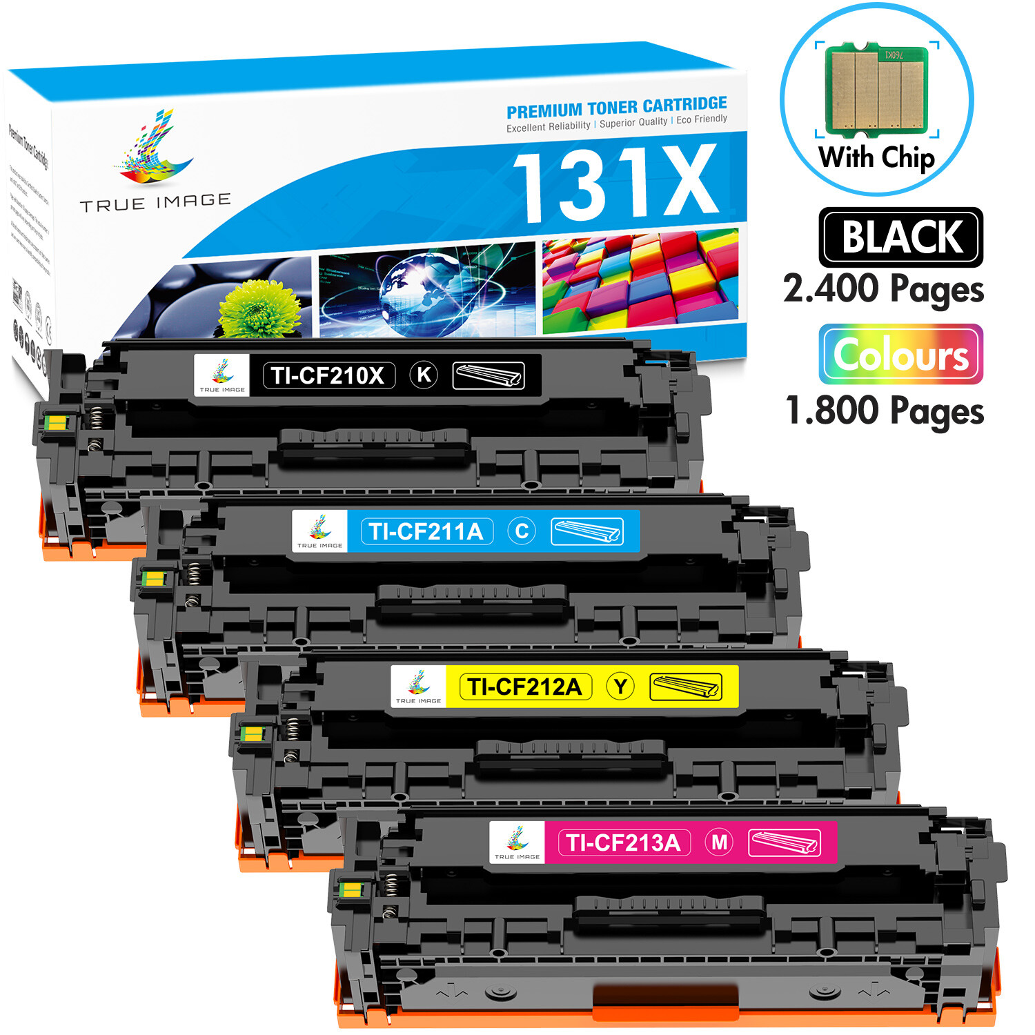 CF210X Toner fit for HP 131A CF210A LaserJet Pro 200 Color M276nw M251nw Lot