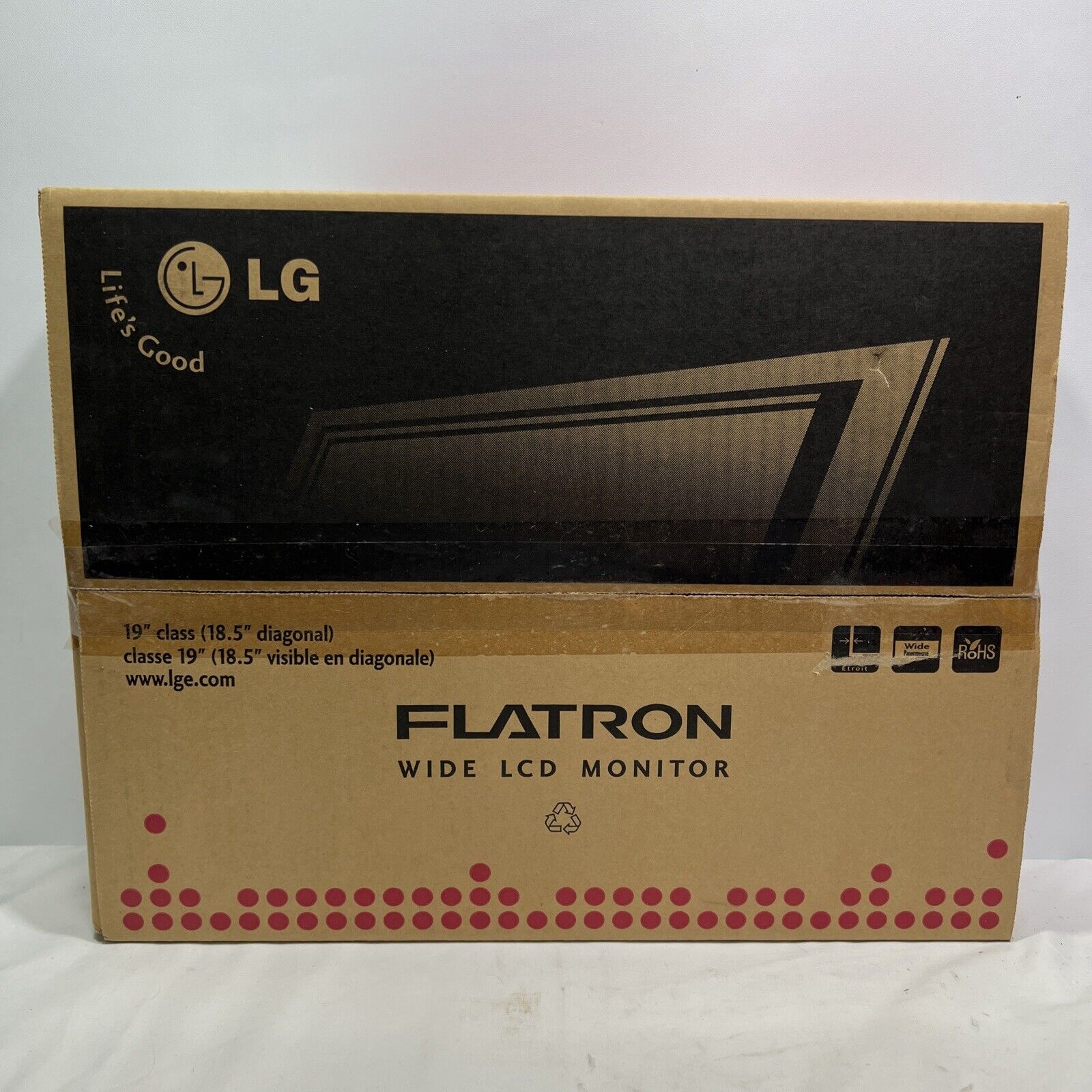 LG Flatron Wide LCD Monitor, # W1953T-PF, 18.5