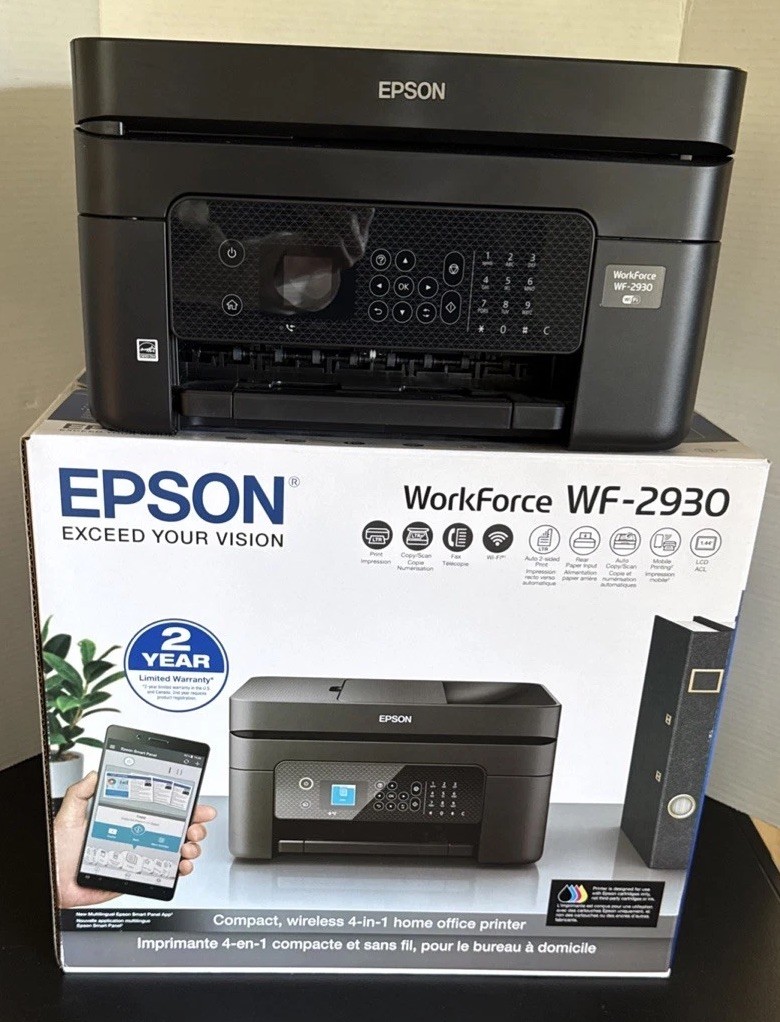 Epson WorkForce WF-2930 Wireless All-in-One Printer "NO INK"  Please Read