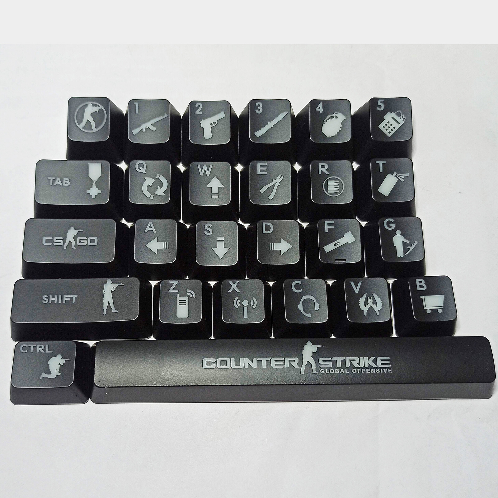 For Mechanical Keyboard Switcher 26 Keys ABS Backlitght Keycap Gaming Keycap Set