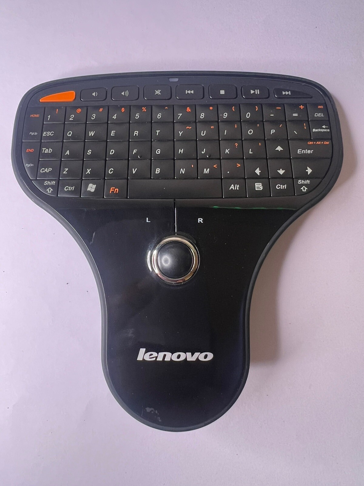 Lenovo Multimedia Wireless Mini Keyboard Remote N5901 NO USB Dongle/Receiver