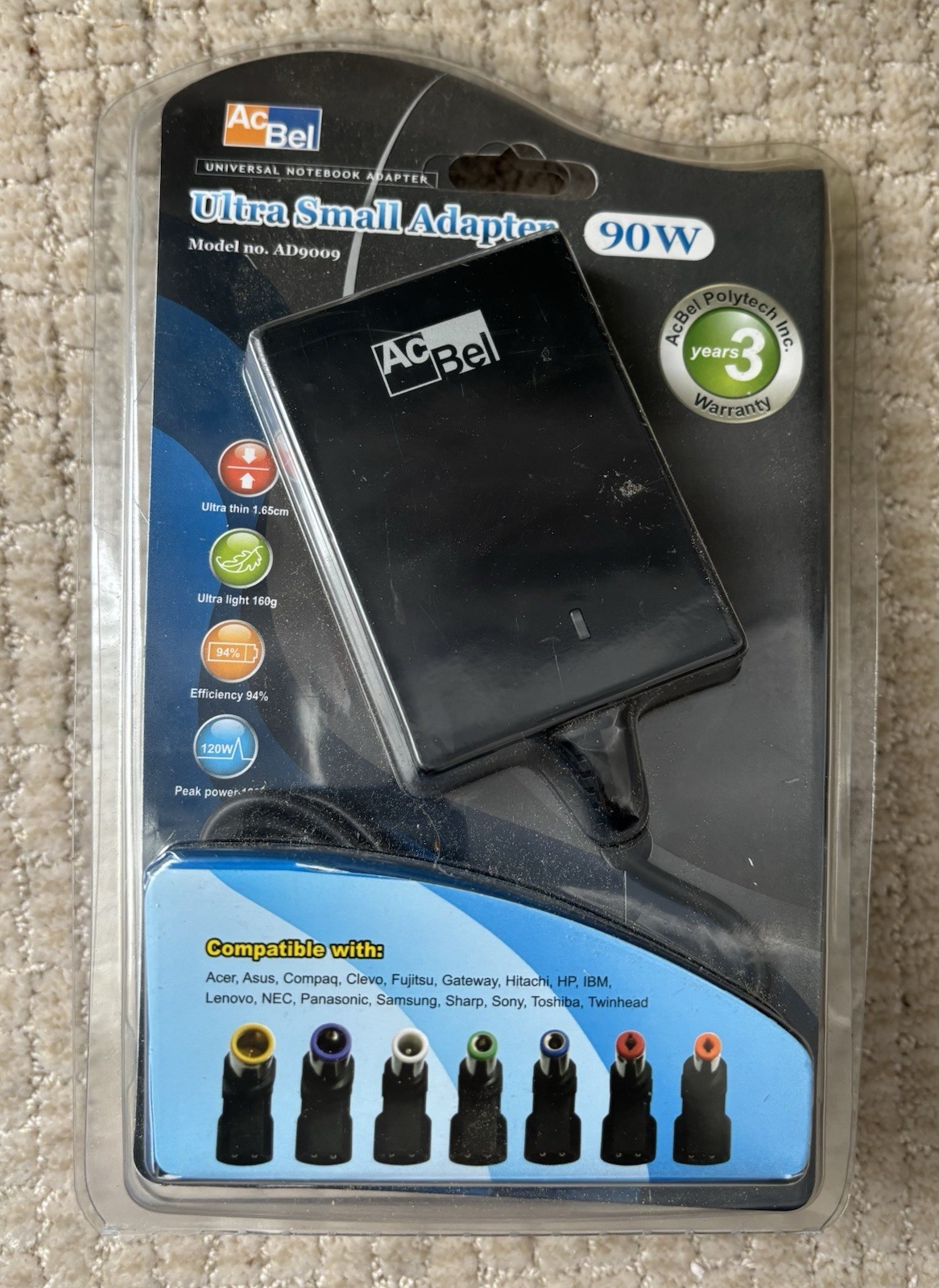 Acbel Ultra Small 90W Notebook Adapter 