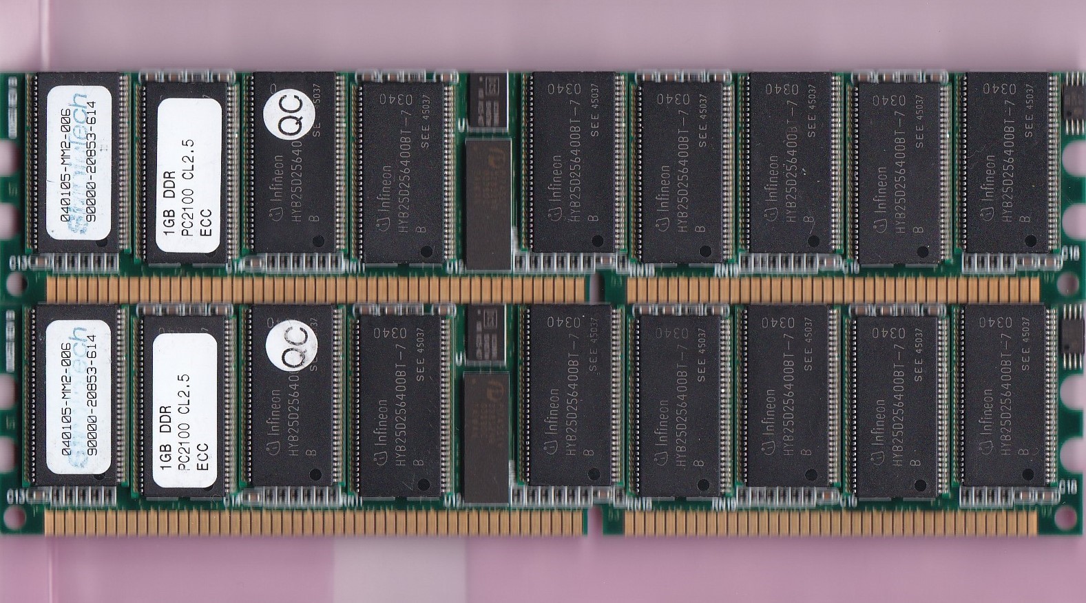 2GB 2x1GB PC2100R DDR-266 ECC REG SIMPLETECH 90000-20853-614 RAM MEMORY KIT DDR1