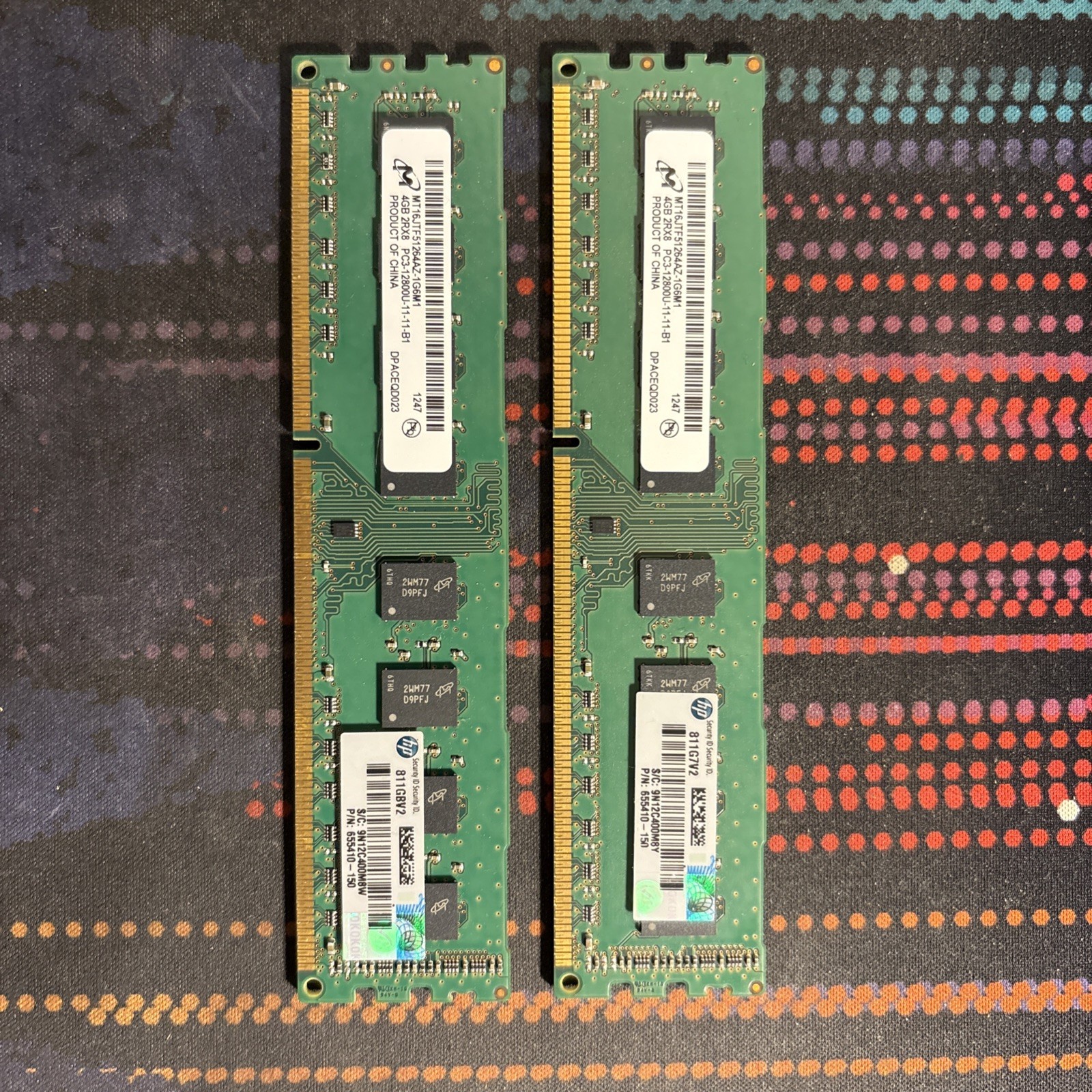 Micron 8GB (2x4GB) DDR3 1600MHz PC3-12800U Desktop RAM MT16JTF51264AZ-1G6M1 CL11