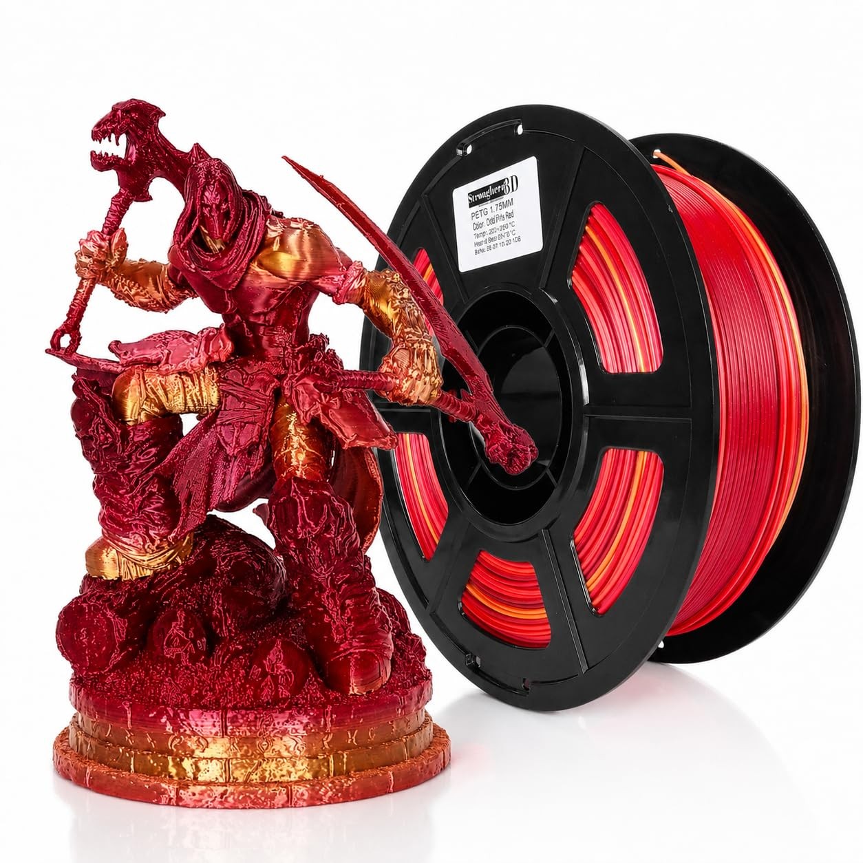 Stronghero3D PETG Filament, Gold Pink Red 1kg