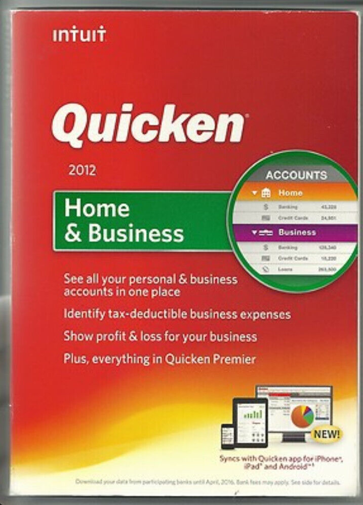 Quicken Personal Finances Home & Business 2012 - Windows