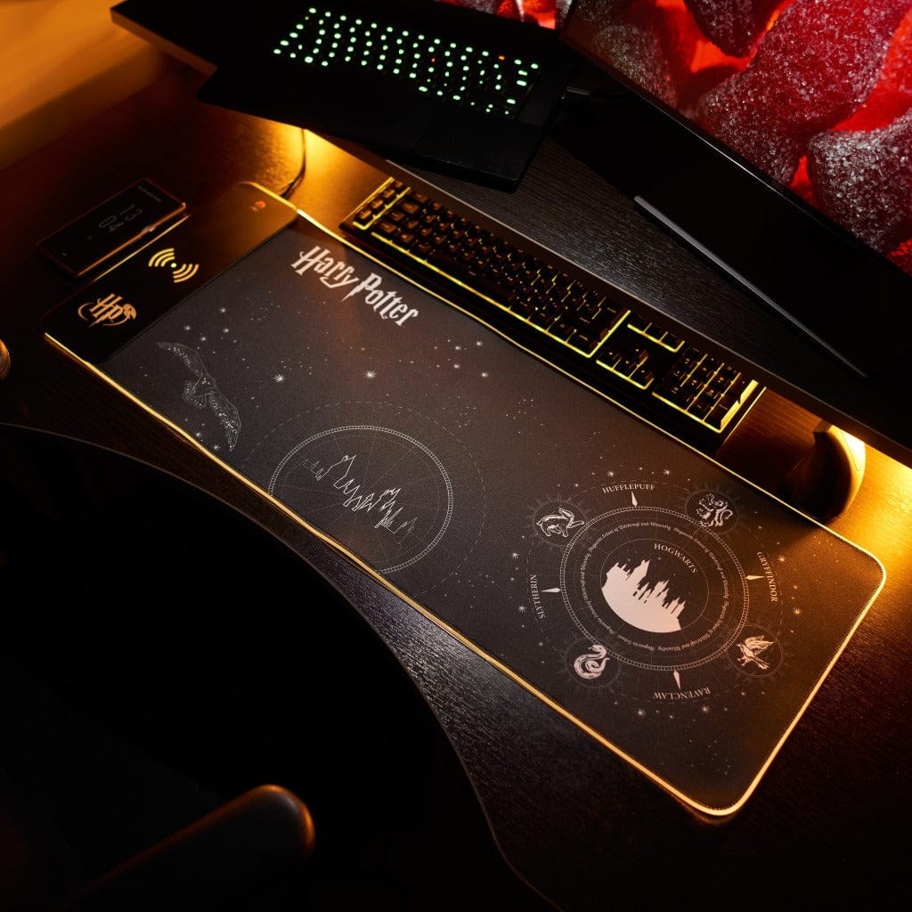 Harry Potter Oversize Light Up Gaming Mat & Mobile Phone Charger Mousepad XXL