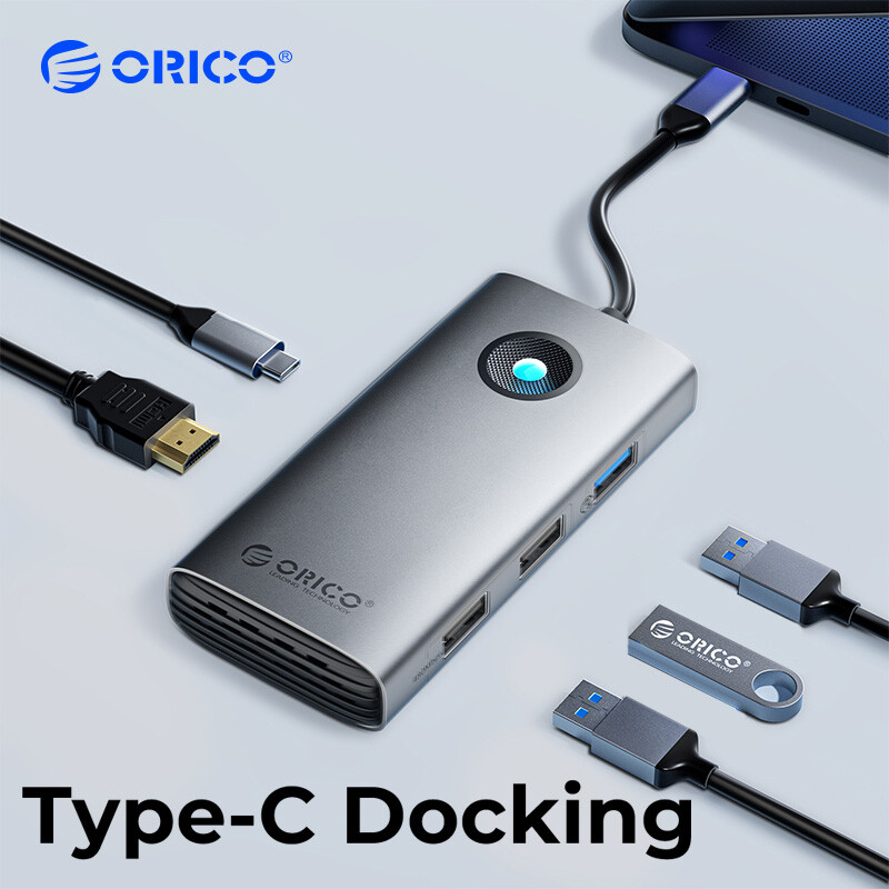 ORICO 5 In 1 Type C Extender Hub USB C Docking StationHD-MI 4K for PC