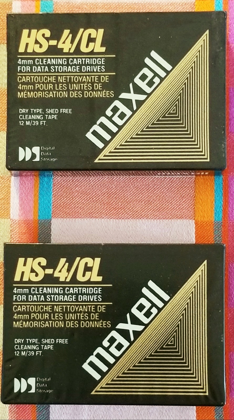 Lot of 2-MAXELL HS-4/CL Cleaning Cartridges•Factory Sealed/NEW