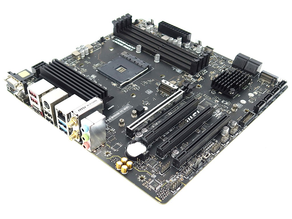 MSI PRO B550M-VC WIFI AMD B550 AM4 DDR4 M.2 VGA DP HDMI MATX MOTHERBOARD NO I/O