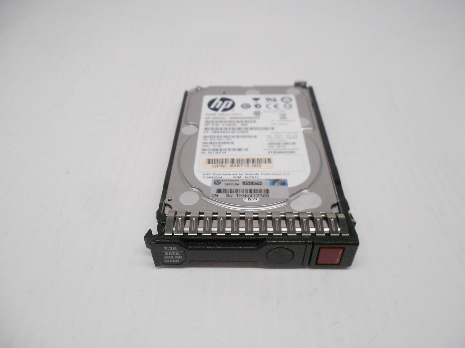 HP 500GB SATA 2.5" Server Hard Drive G9 G8 G10 656107 MM0500GBKAK 614829-002