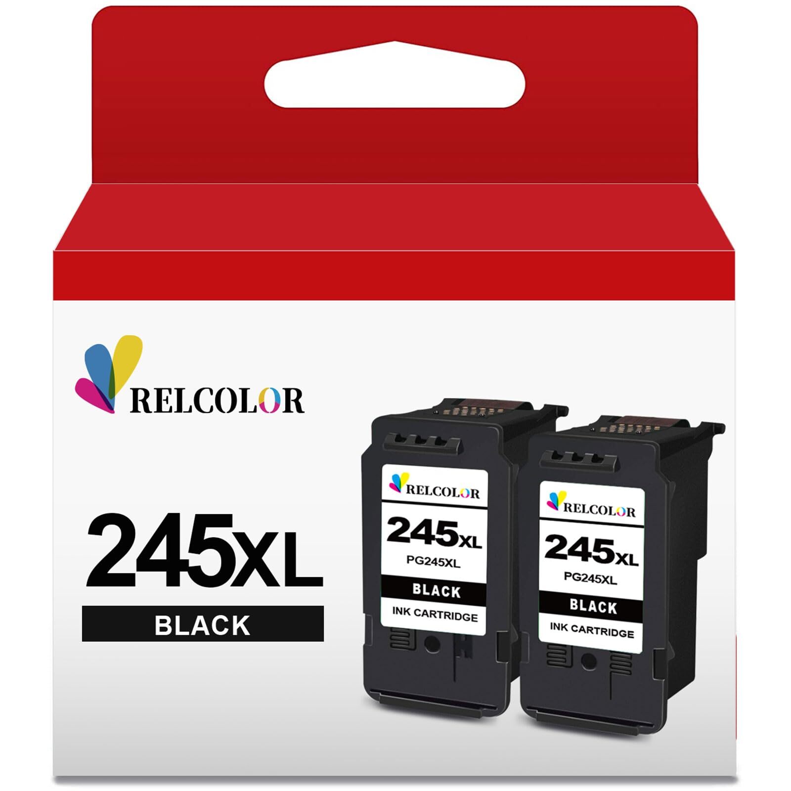 XL 245XL Black Ink Cartridge for Canon Printers High Page Yield 500 Pages