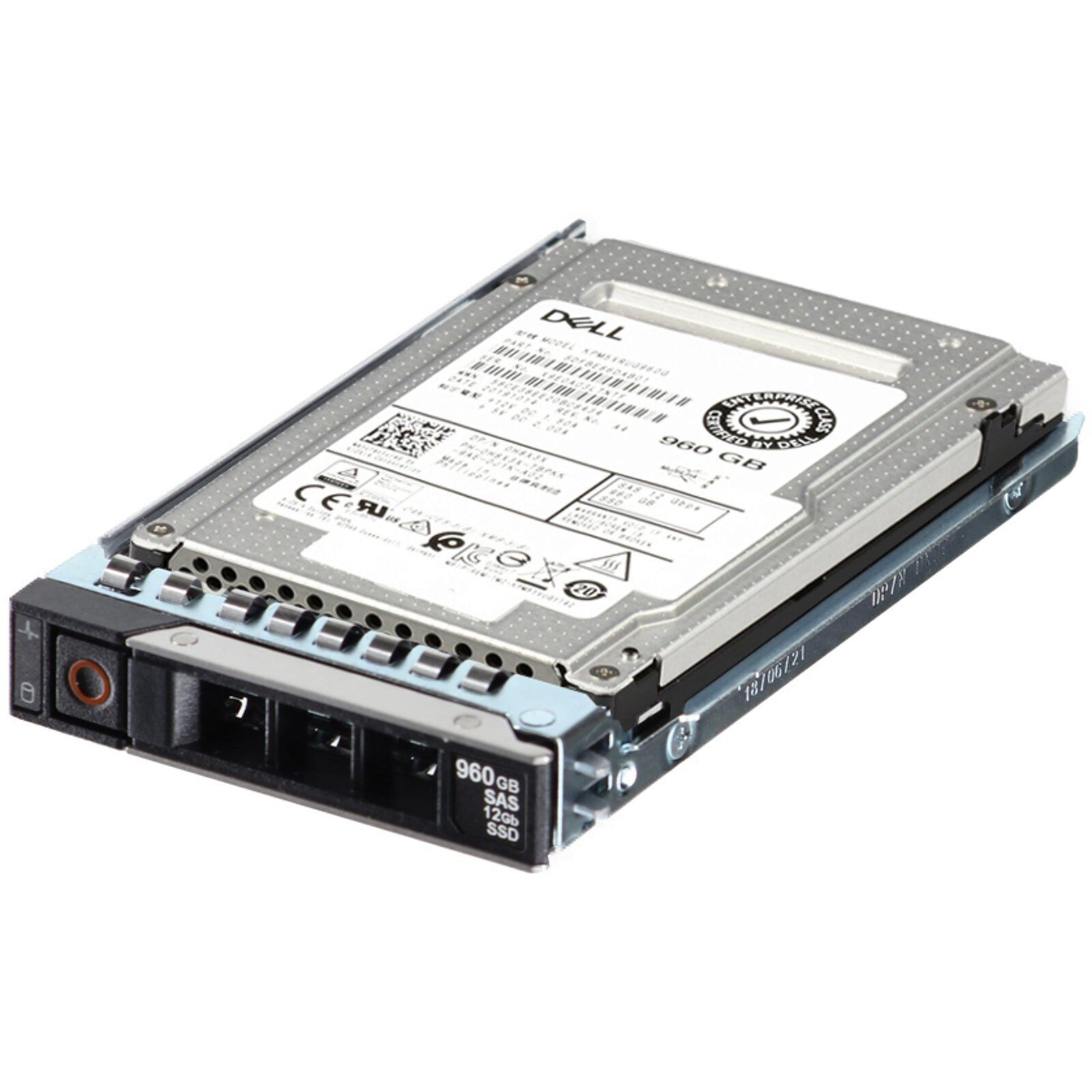 Dell 960GB 12Gbps SAS RI TLC 2.5 SSD KPM5XRUG960G (ME4) Used (H8X3X-R-OSTK)