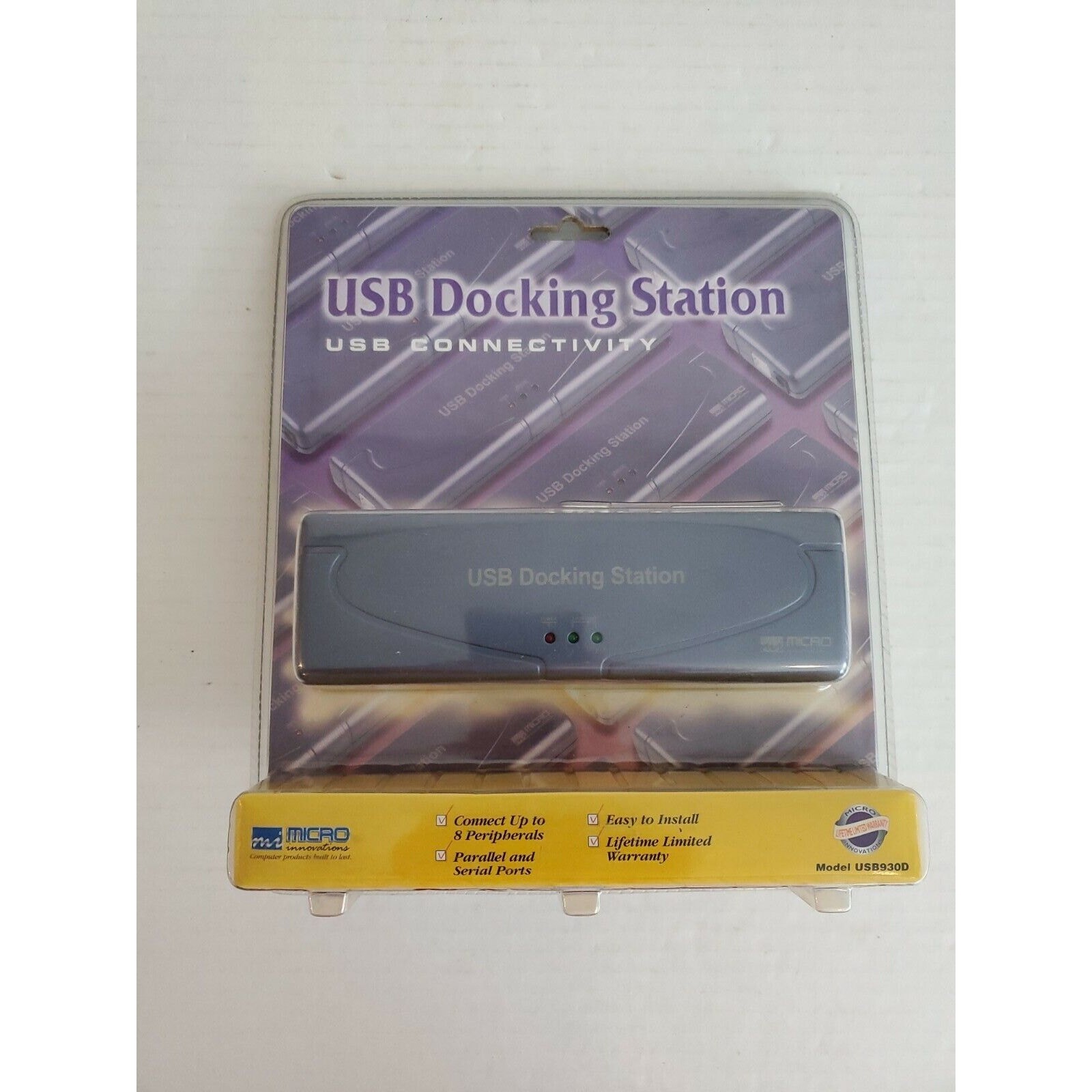 Micro Innovations USB Connectivity Docking Station 8 Peripheral (USB930D) NEW