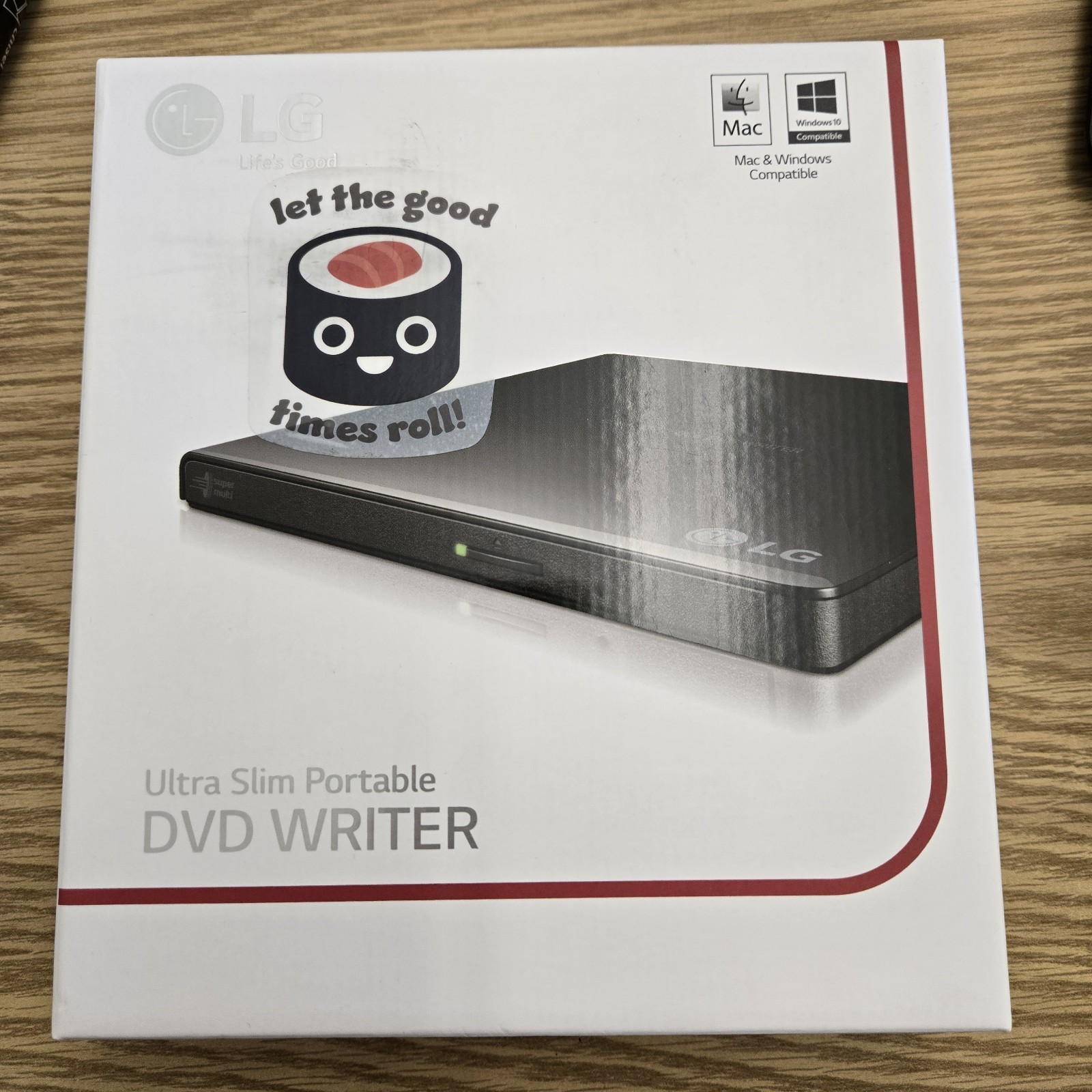 LG GP65NB60 Ultra Slim Portable External DVD Writer CD Burner Drive M-DISC NEW