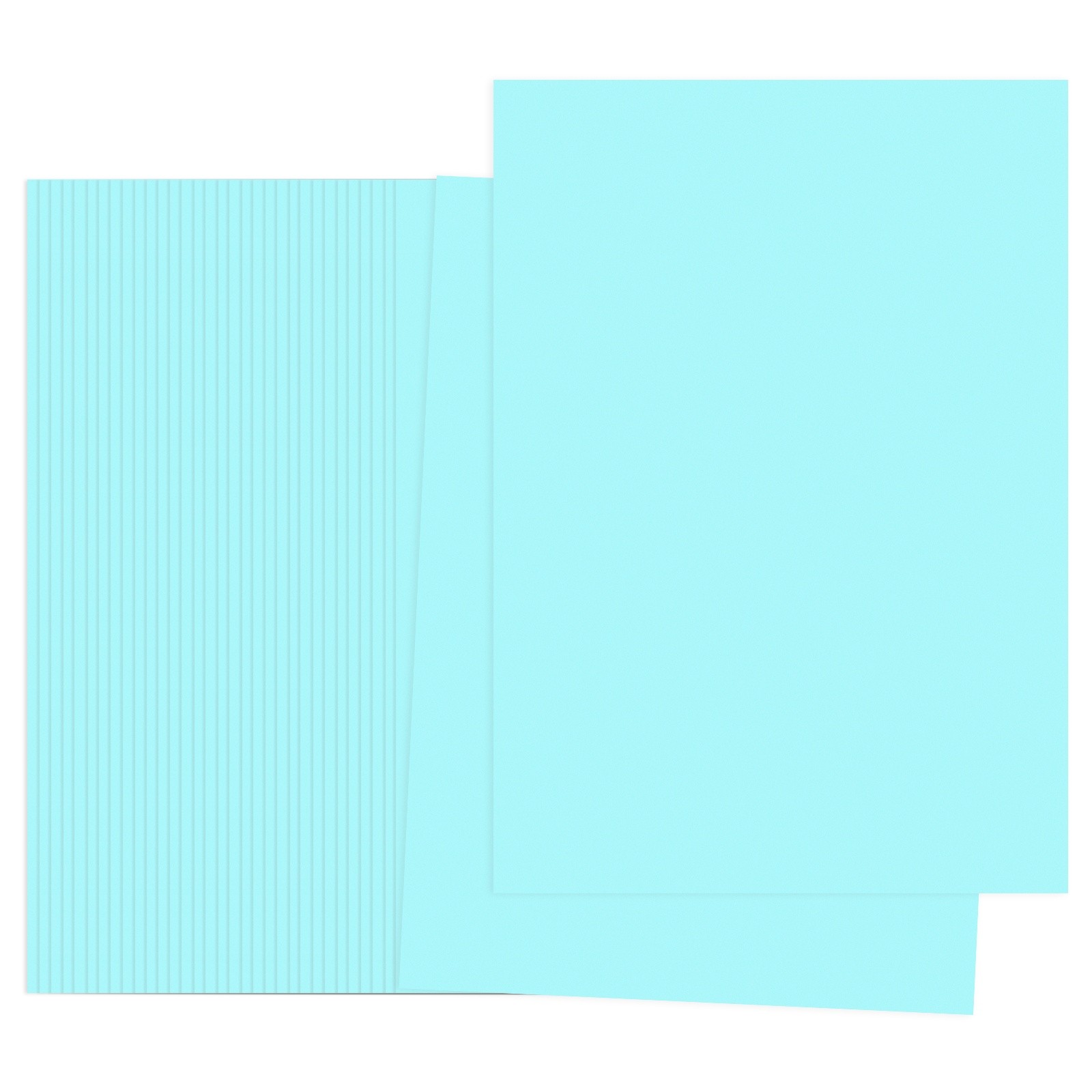 Light Blue Color Copy Paper, 100 Sheets 11.7x8.3" A4 70gsm