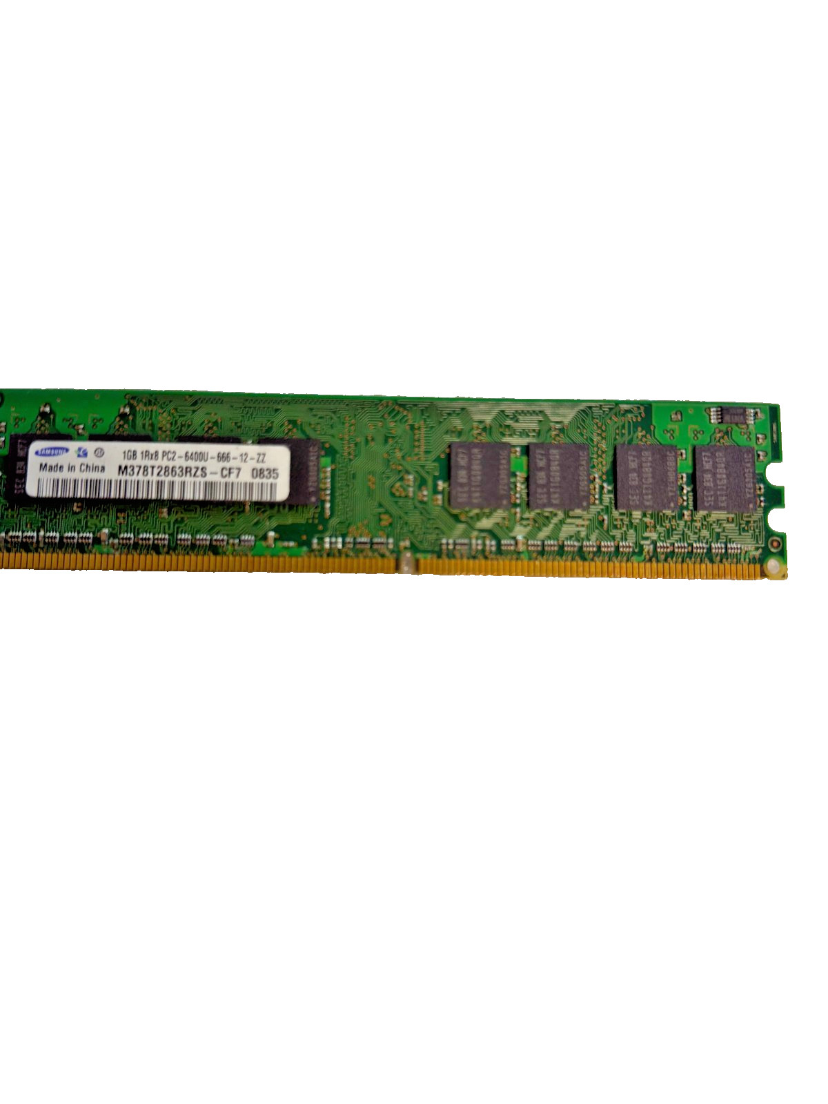 Samsung 1GB DDR2 800MHz PC2-6400U 1Rx8 Desktop RAM M378T2863RZS-CF7