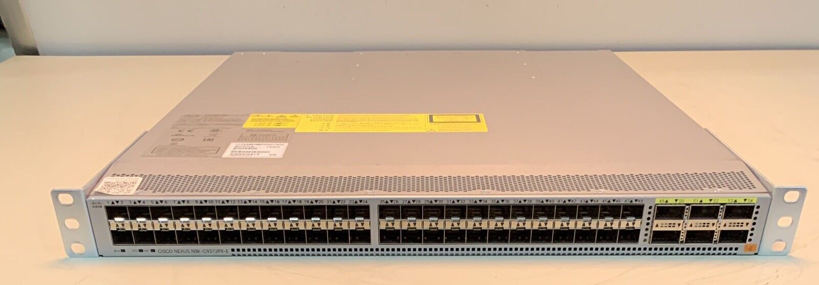 Cisco Nexus N9K-C9372PX-E 48P Ethernet Gigabyte 6x QSFP 2x 650W PSU
