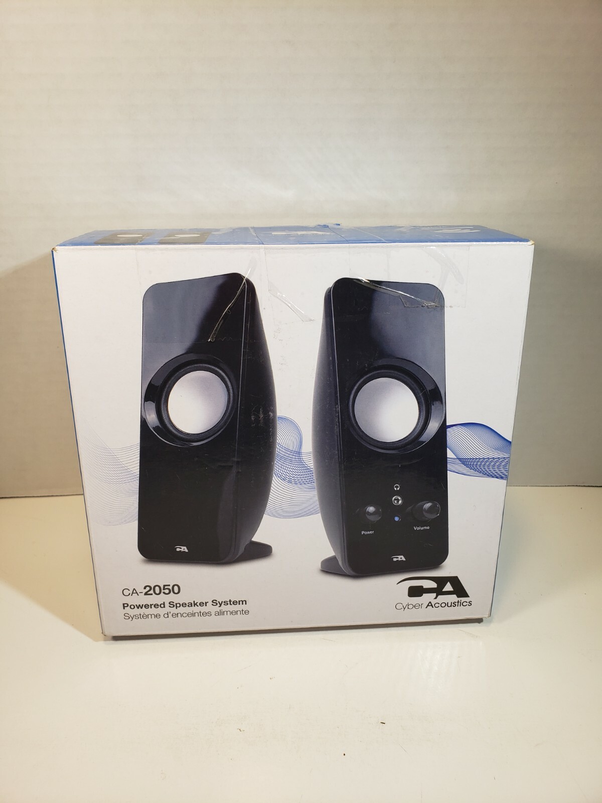 Cyber Acoustics 2.0 Desktop Multimedia Computer Curve Speaker System (CA-2050)