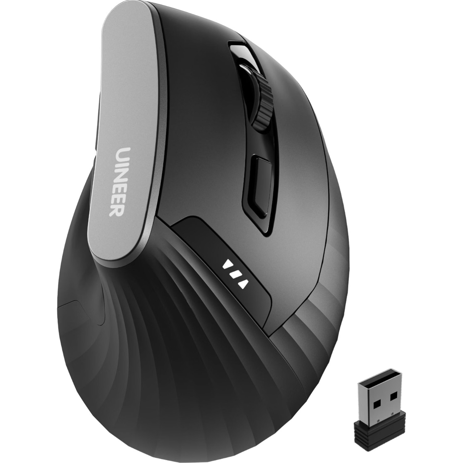 Uineer Ergonomic Vertical Wireless Mouse Rechargeable 4 DPI 2 4G