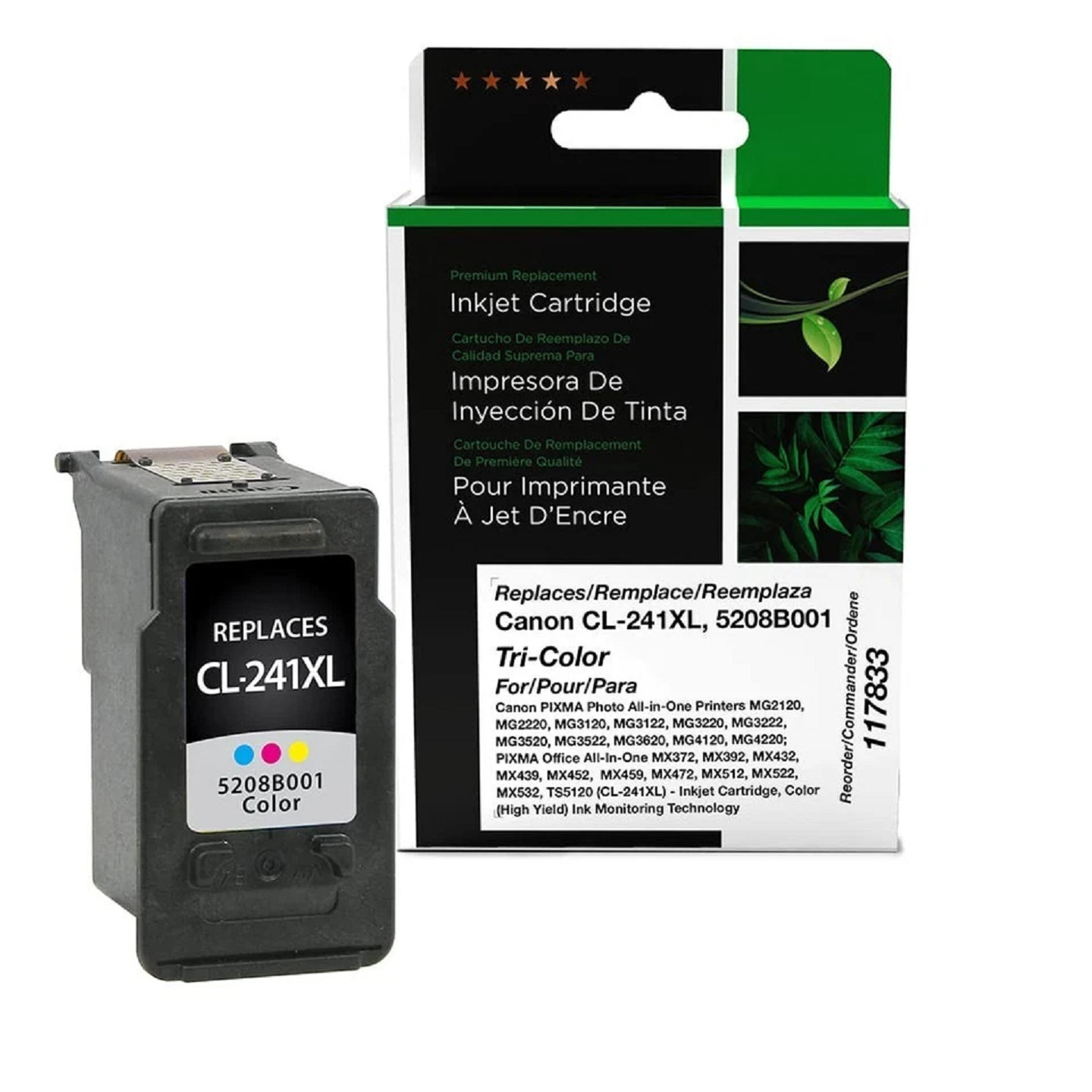 Clover Imaging Replacement Ink Cartridge for Canon CL-241XL Tri-Color