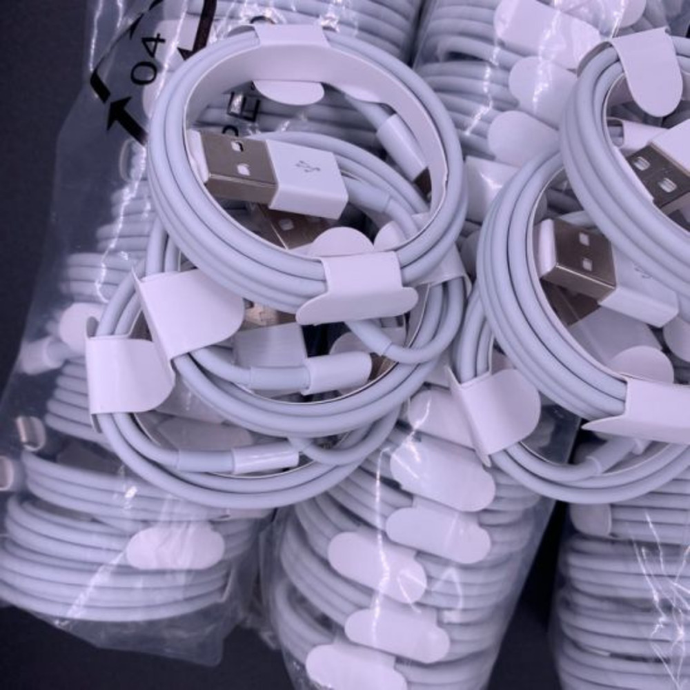 For iPhone 100x USB Charging Cable Charger Charge Power Sync Cord Bulk Wholesale