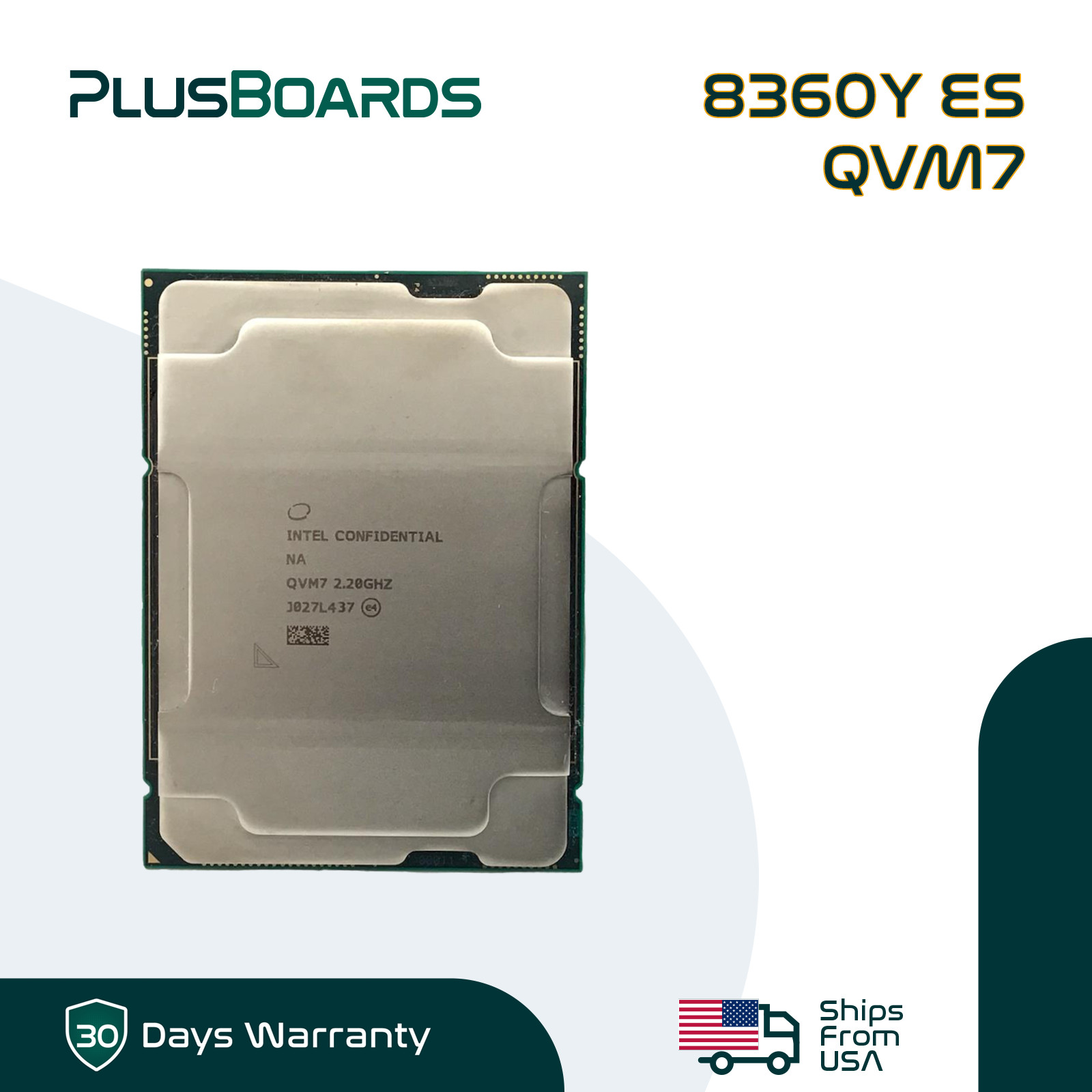 Intel Xeon Platinum 8360Y ES 36-Core 2.2Ghz LGA 4189 Socket Server CPU