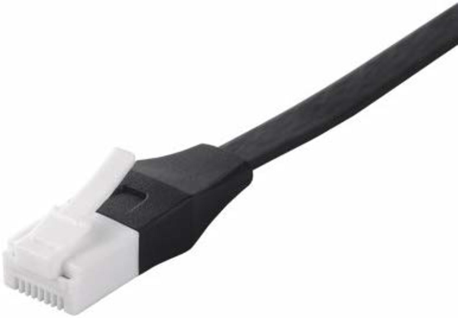 LAN cable UTP Cat6a straight flat type 0.5m black BSLS6AFU05Bk F/S w/Tracking#