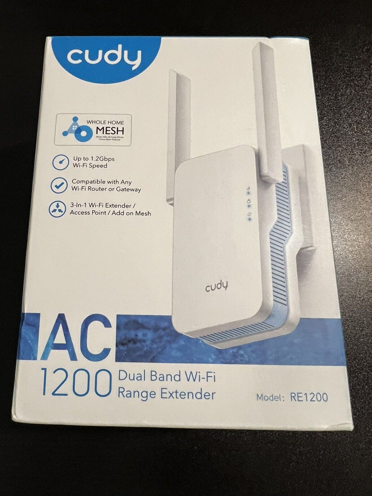 Cudy RE1200(US) AC1200 Mesh Dual Band WiFi Extender - Ab