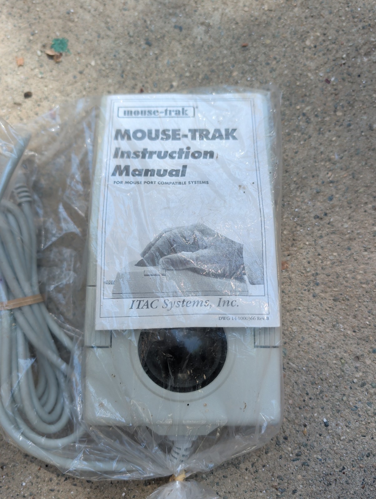 NEW NOS ITAC Systems Mouse-Trak Trackball B-5RS6K Vintage Industrial RS-232