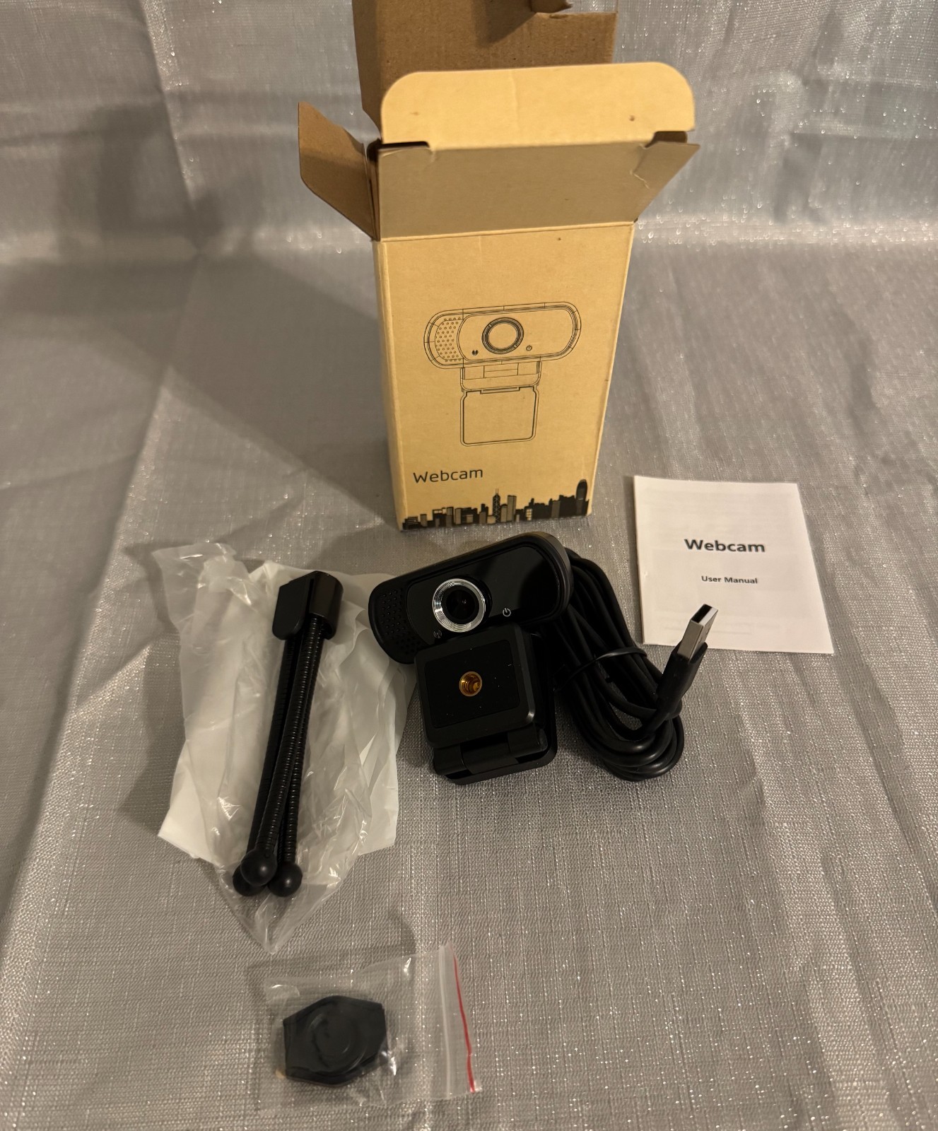 ToLuLu XPCAM HD 1080P USB Computer Webcam w/ Mic, Privacy Cover, & Tripod Stand