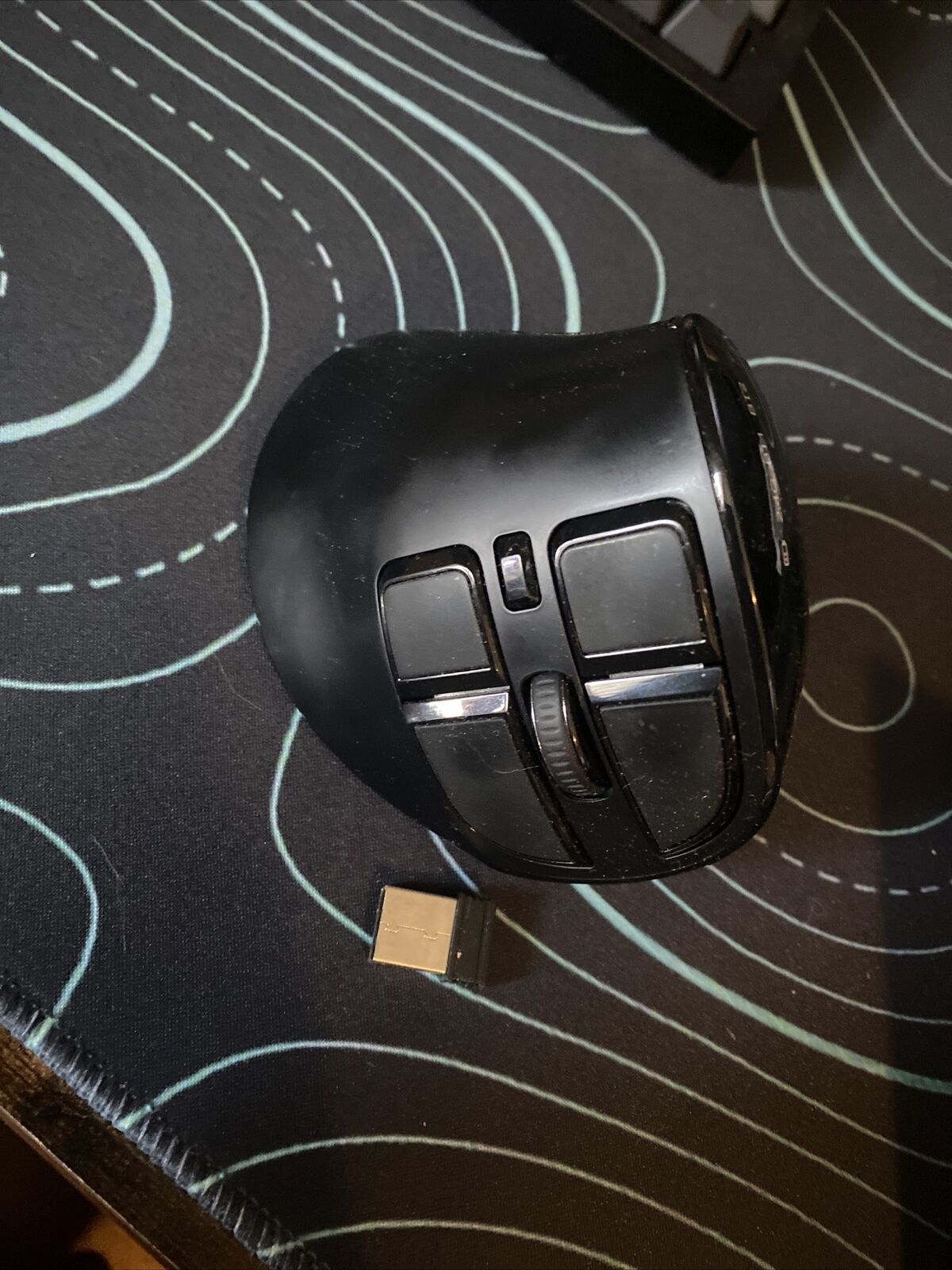 Ergonomic Mouse Wireless, seenda Rechargeable Vertical Black 