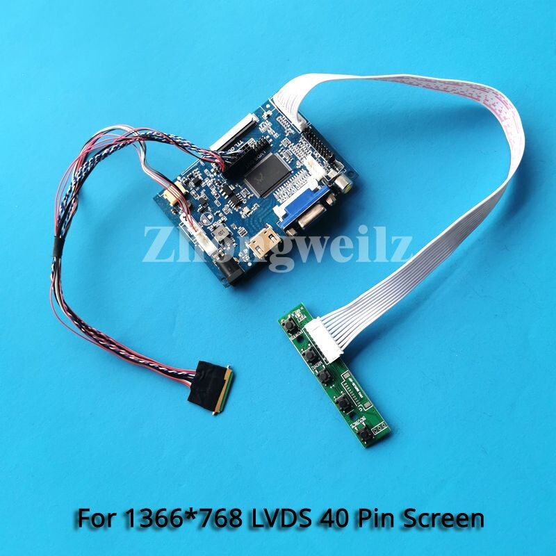 For N156BGE-L41/LA1/LB1 1366x768 Panel 40-Pin LVDS HDMI+VGA+AV Controller Board 