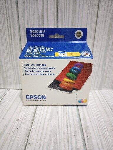 Epson S020191 S020089 Ink Cartridges Stylus Color 400 600 740 NIB Exp 07/ 2011