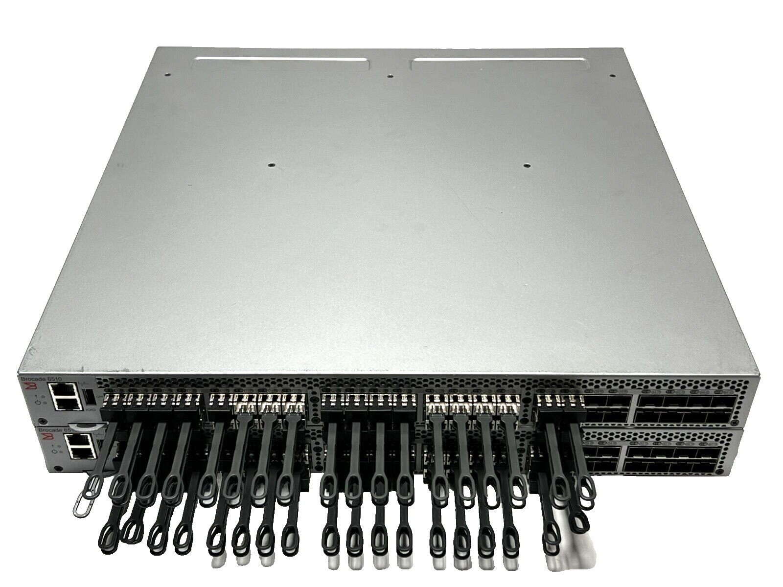 Brocade EMC 6510 DS-6510B 48-Port (36 Active) 16Gb FC Switch w/16Gb SFPs, RAILS